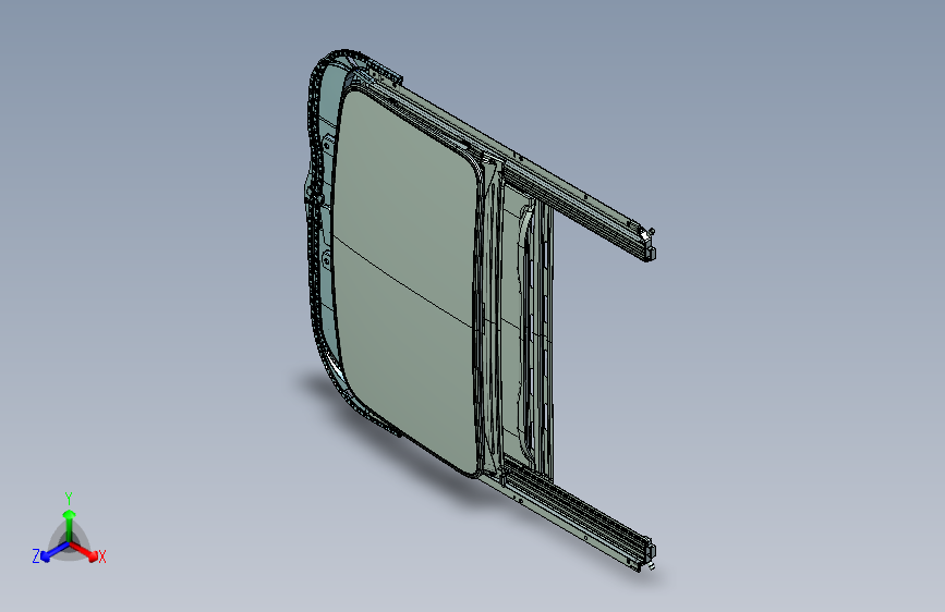 Z0453-汽车电动天窗三维UG11.0无参