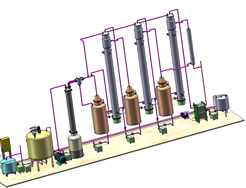 Z0492-三效降膜3D图三维SW2014带参