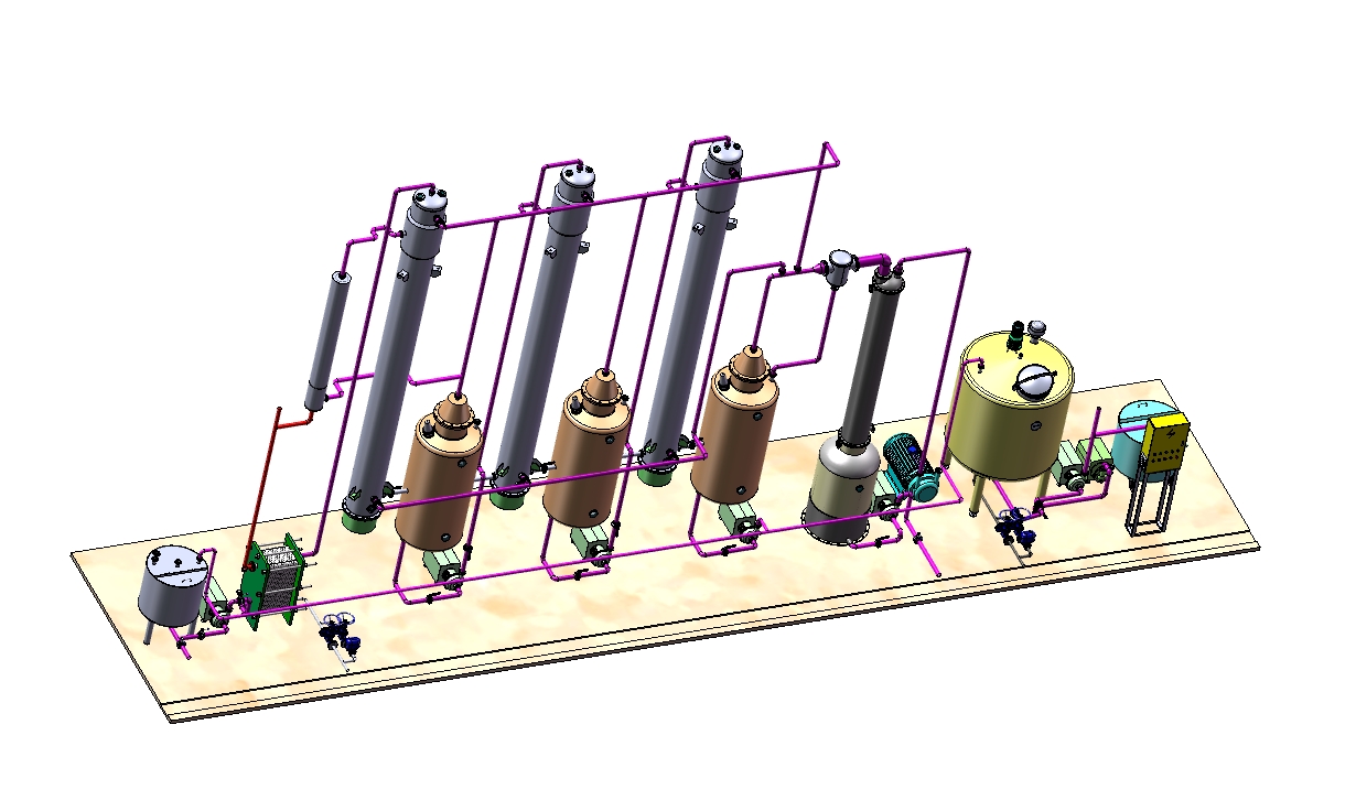 Z0492-三效降膜3D图三维SW2014带参