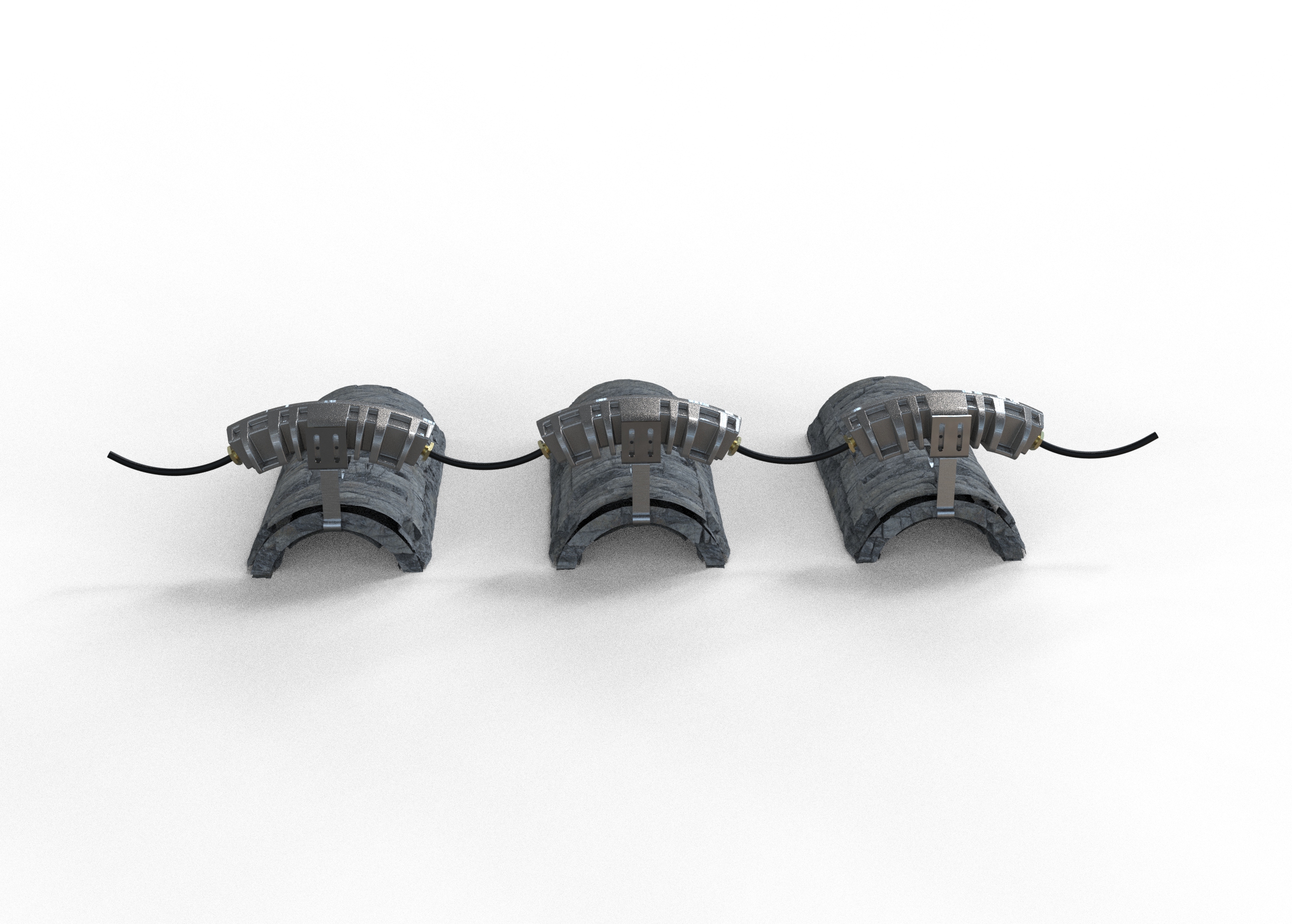 Z0602-新款瓦片灯(瓦楞灯)三维SW2016无参