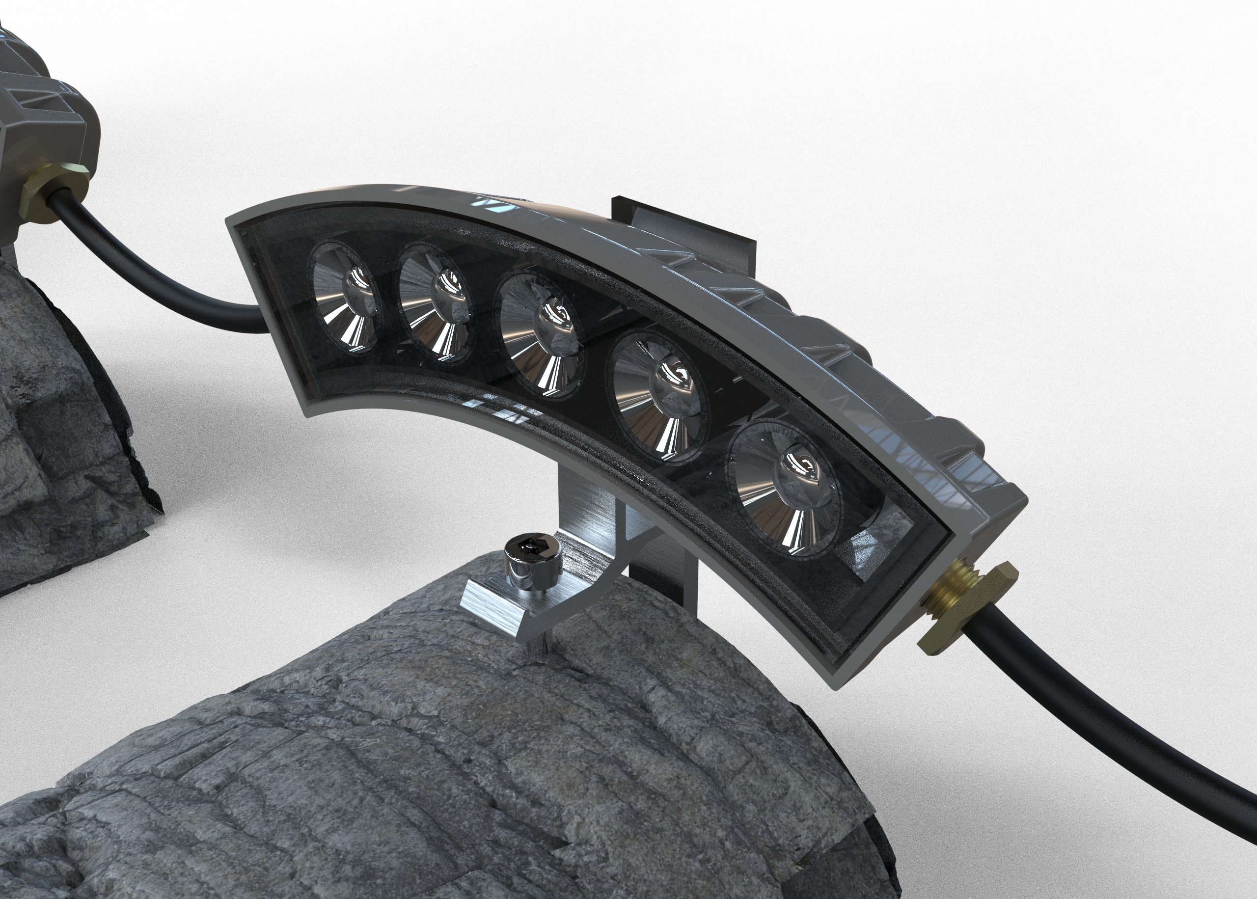 Z0602-新款瓦片灯(瓦楞灯)三维SW2016无参