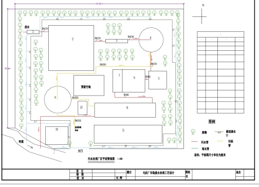 Z0832-毛纺厂印染废水处理工艺设计+CAD+说明书==365174=150