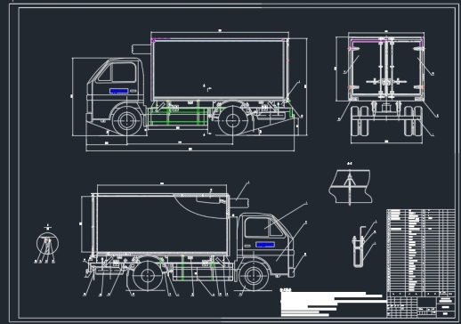 Z0815-冷藏车设计方案+CAD+说明书==1045494=180