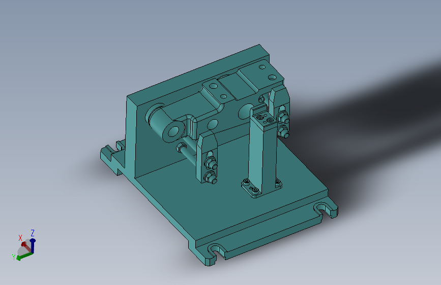 Z0316-机床夹具设计CA6140后托架铣底面三维SW2010无参+CAD+说明书
