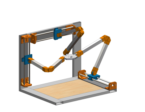 三轴机械结构3D图纸 Solidworks设计