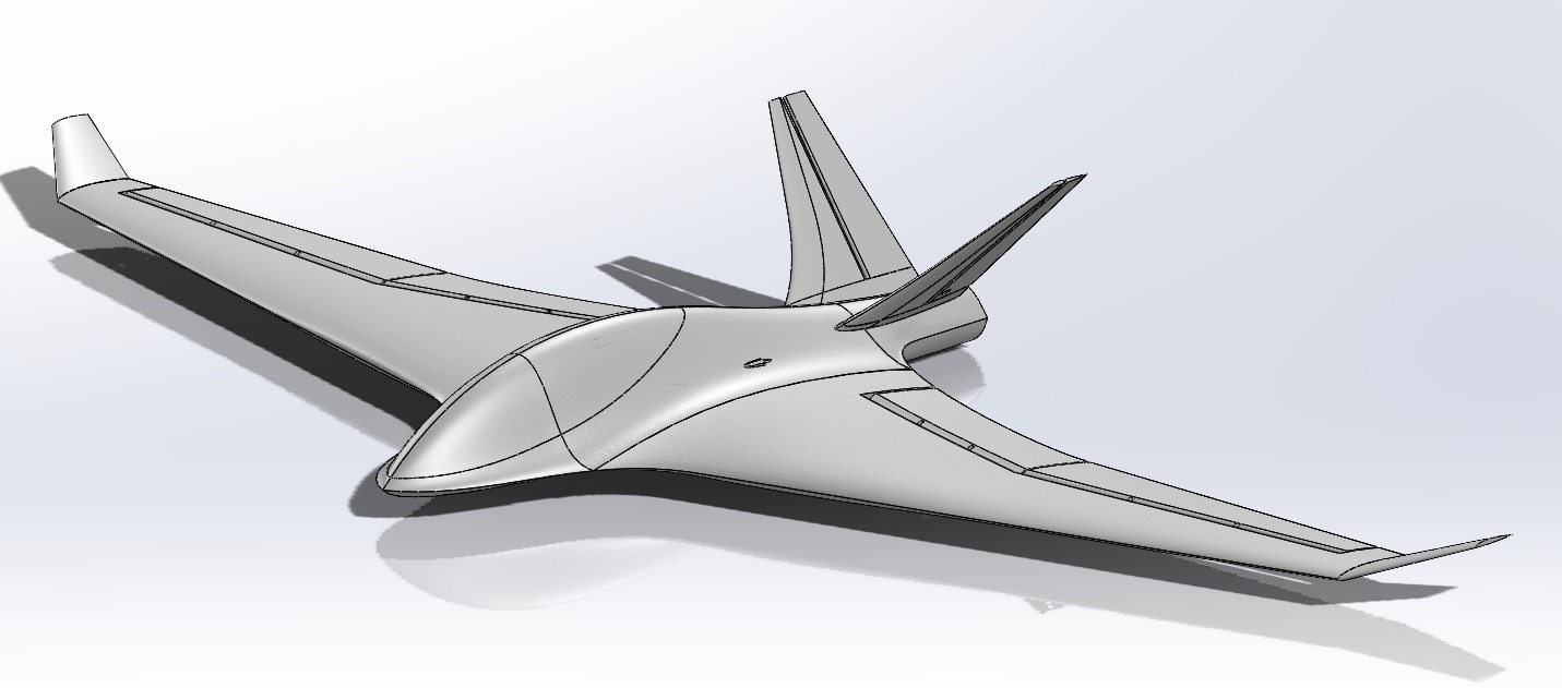 RY+X9A无人机造型3D图纸+Solidworks设计+附STEP格式