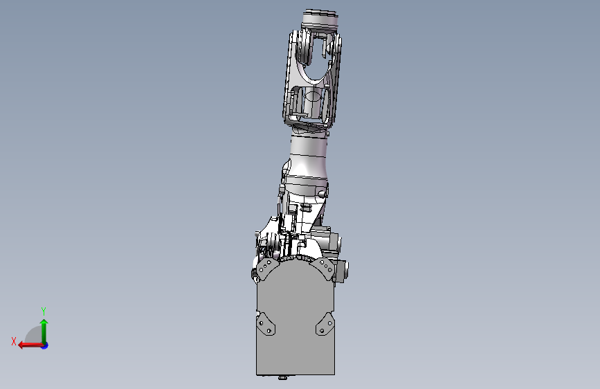 川崎BXP210L-A001机器人(模型可拖动) 背面视图