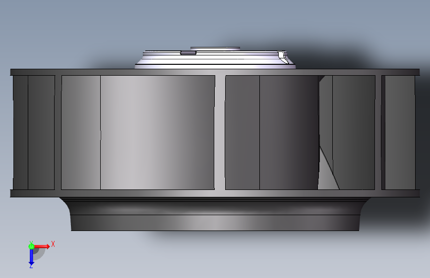 离心风机C22599-VxHBLP(3D模型) 俯视图