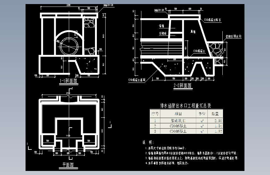 地下工程截水盲沟设计完整CAD图纸237620===80