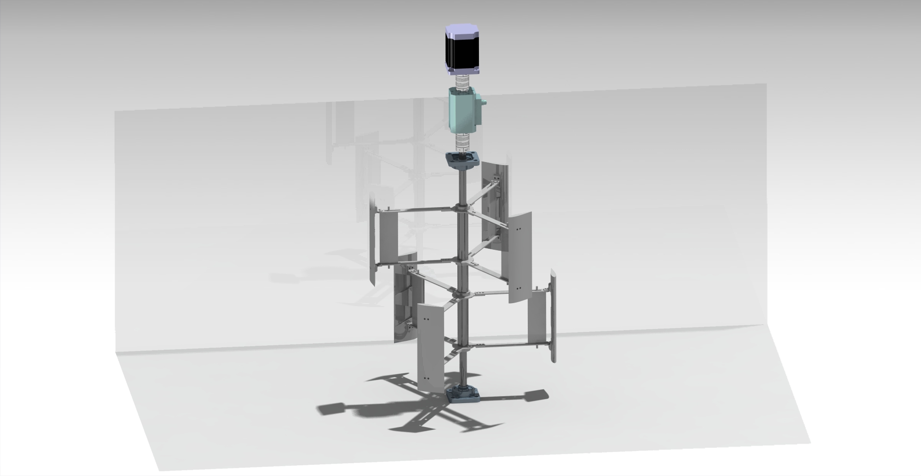 垂直轴风力发电机结构3D数模图纸+Catia设计