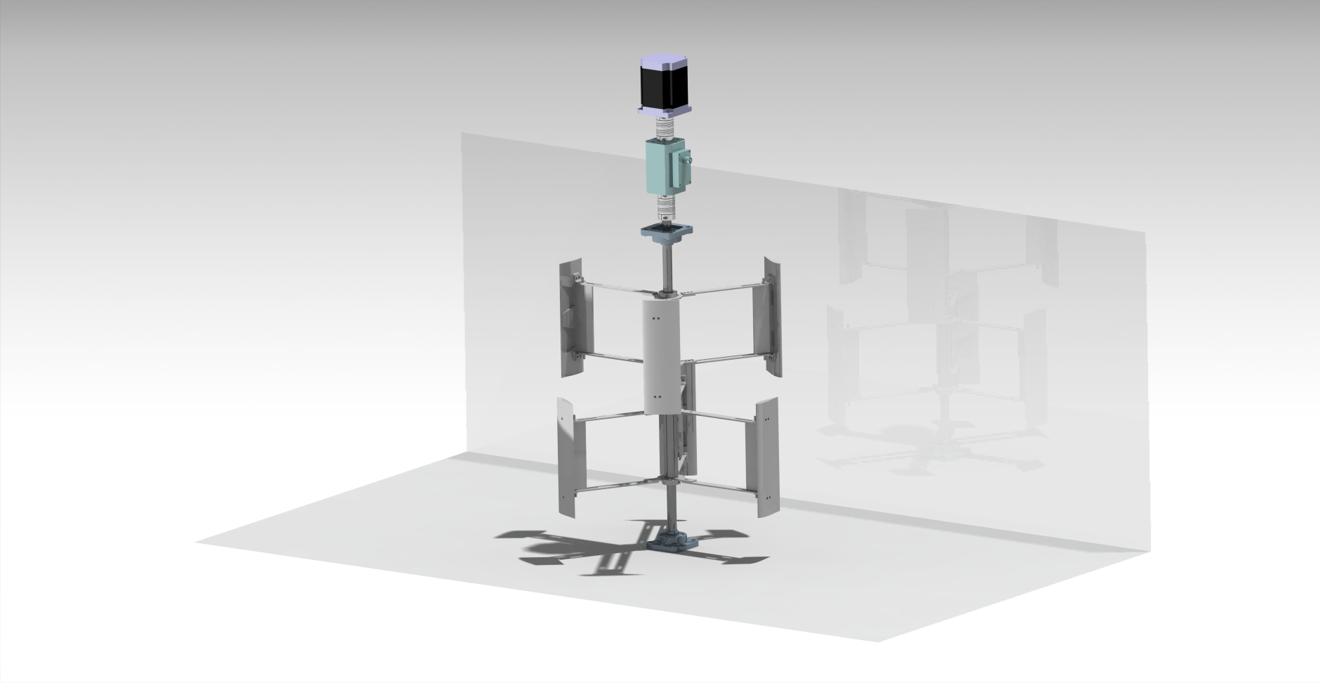 垂直轴风力发电机结构3D数模图纸+Catia设计