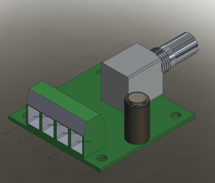 001-电路板PCB-12V 直流电机速度控制卡 SW  STEP