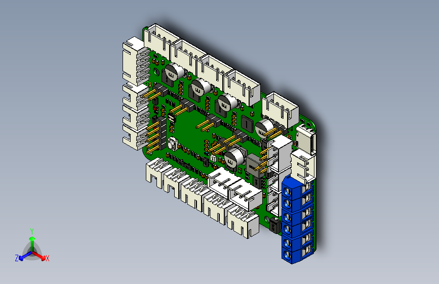 008-电路板PCB-3D打印机主板采用Raspberry Pi ARM Cortex-M0+主控RP2040微处理器   STEP