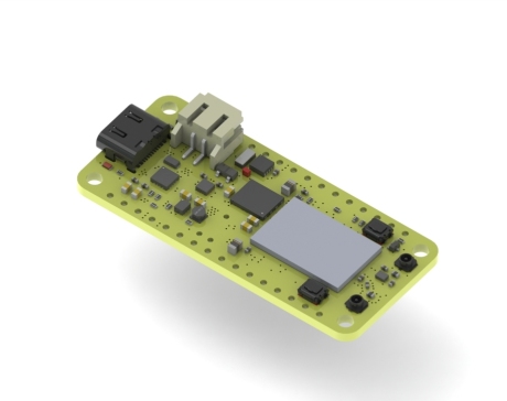 045-电路板PCB-BLE nRF9160“Feather”无线 PCB 模块  STEP