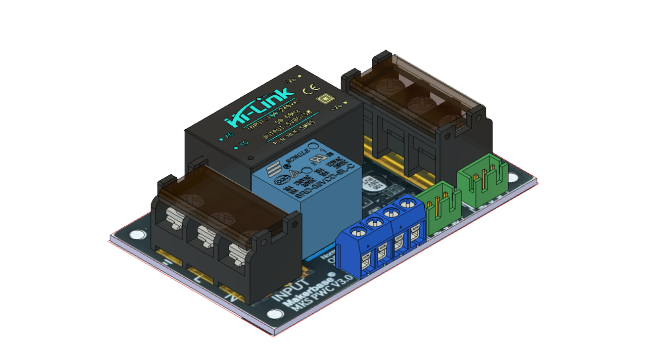093-电路板PCB-MKS PWC 3.0__孔和板的边缘适合建模控制箱  STEP