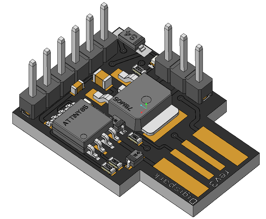 061-电路板PCB-digispark attiny 85  STEP