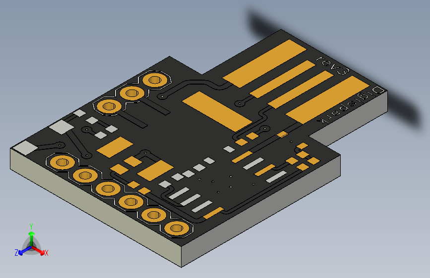 061-电路板PCB-digispark attiny 85 STEP_PROE*CREO 8.0_模型图纸下载 – 懒石网
