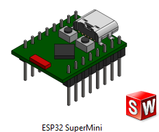 069-电路板PCB-ESP32 超级迷你 SW  STEP
