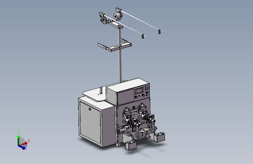 自动转向绕线机3D数模图纸+Solidworks设计