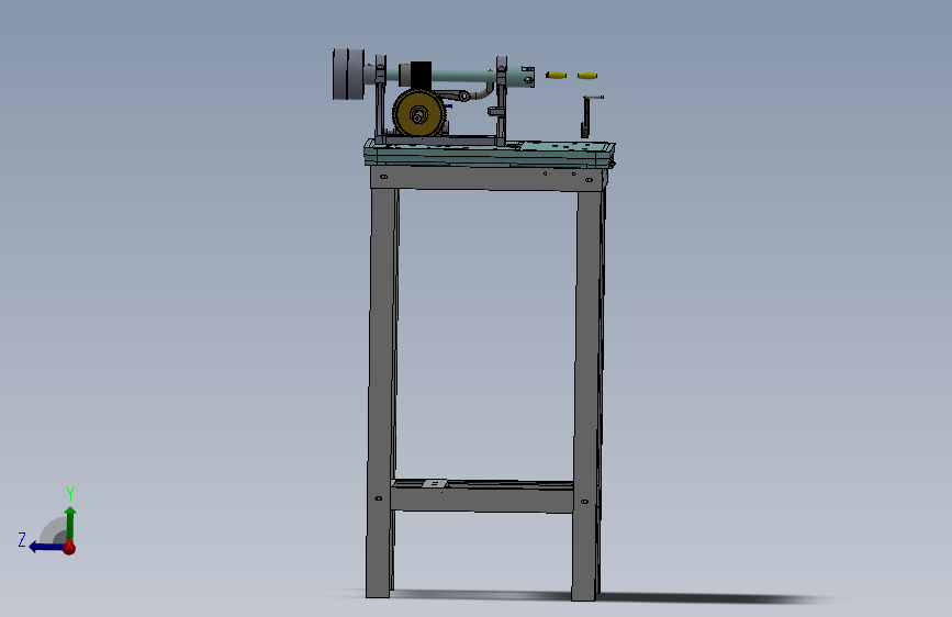 无底梭自动蚕茧形绕线机(蚕茧绕线机)3D模型 Solidworks设计