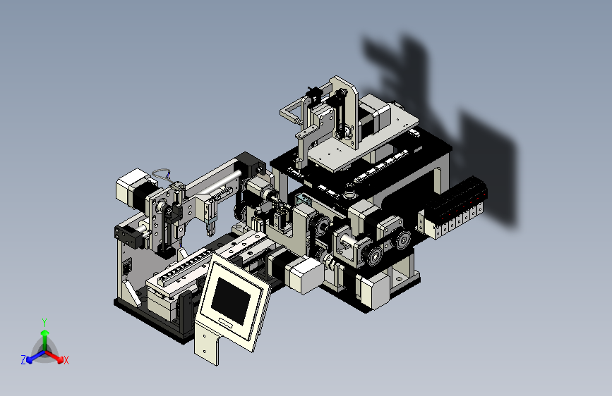 绕线机机构3D数模图纸+STP格式