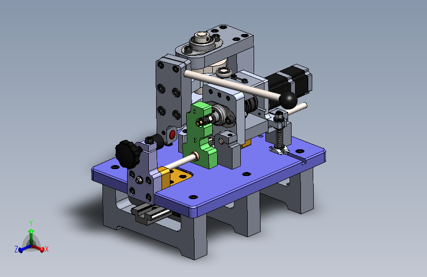 机械绕线机模型3D图纸 Solidworks设计