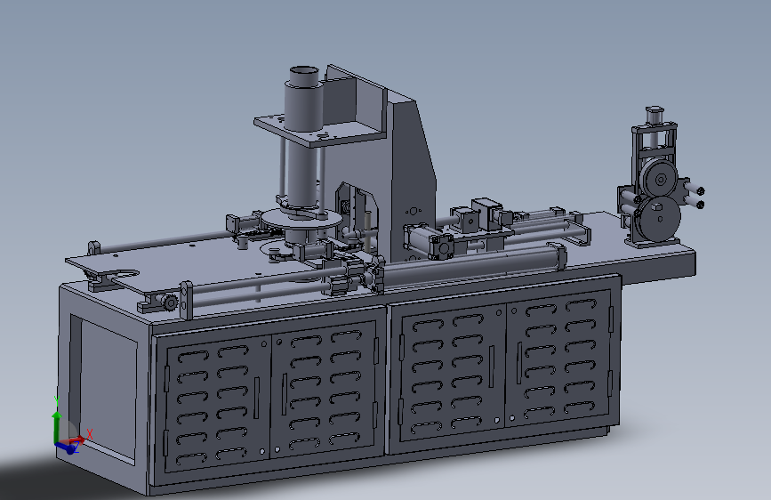 电缆绕线机3D数模图纸+Solidworks设计