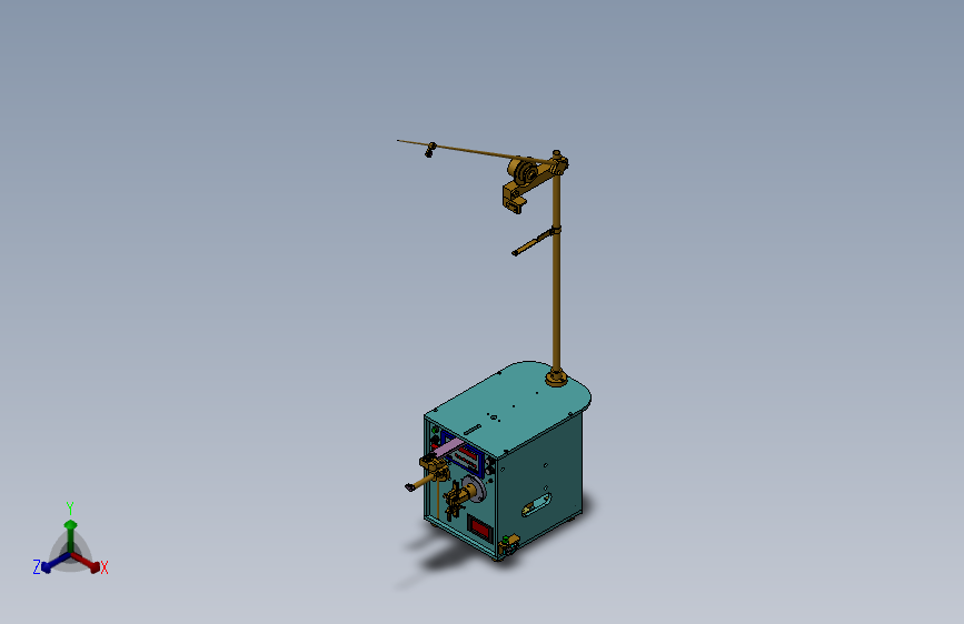 电机手动绕线机（SW设计）3D模型图纸+Solidworks设计