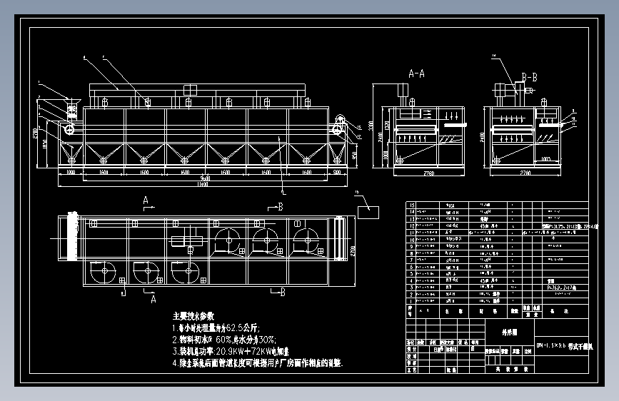DWN-1.5×9.6带式干燥机
