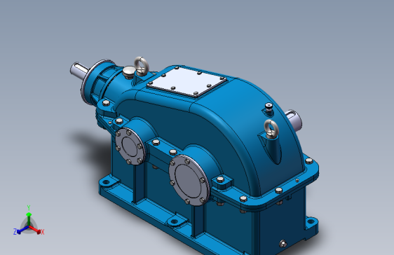 二级圆锥减速器solidworks2017