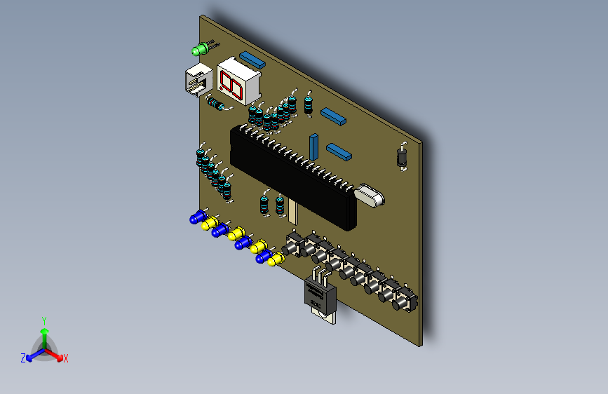 101-电路板PCB-PCB微处理器  STEP