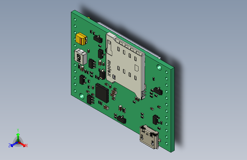 123-电路板PCB-SIM7600模块  STEP