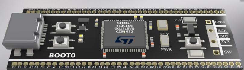 129-电路板PCB-STM32F411微控制器   IPT