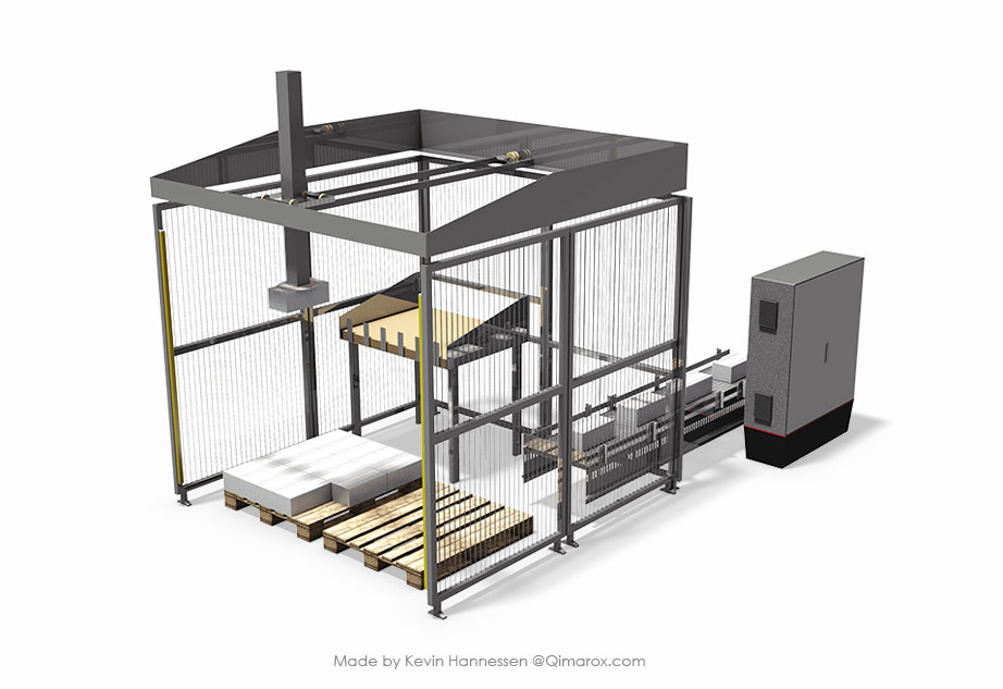 码垛机器人设备模型