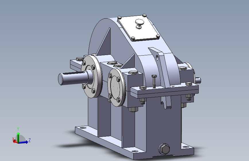 23圆柱齿轮减速器全套+sw+cad
