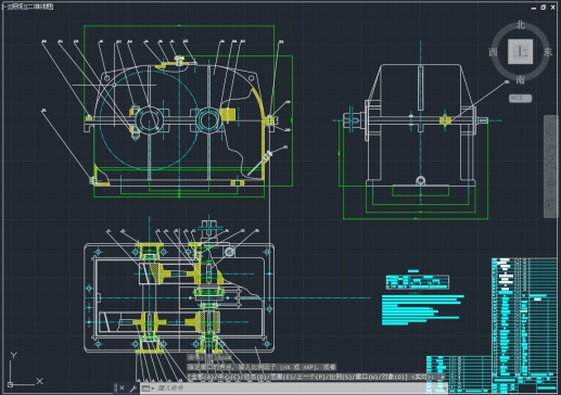 27-同轴式二级圆柱齿轮减速器的设计（CAD+设计）