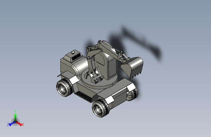 挖掘机总装配体