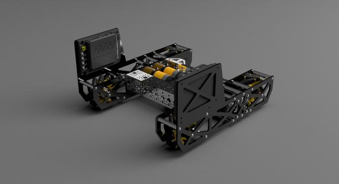 驱动麦轮底盘FTC小车3D图纸 STEP格式