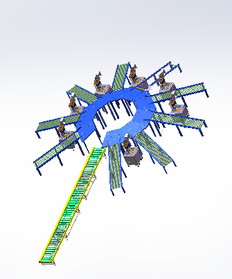 牧西九出胶合设备生产线