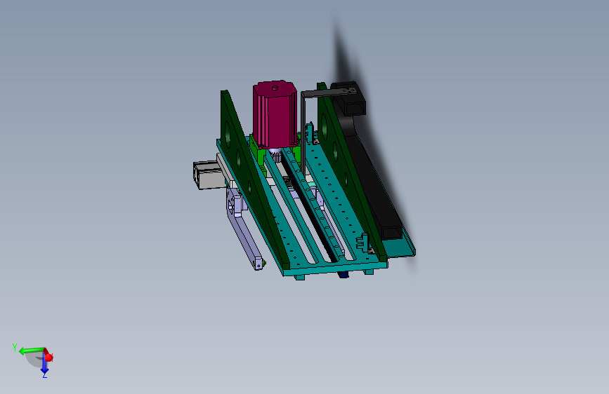 齿轮齿条传动夹爪上料模组3D模型图纸 Solidworks 附STEP