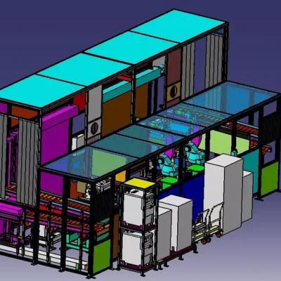 双机器人双夹具弧焊工作站总装设计