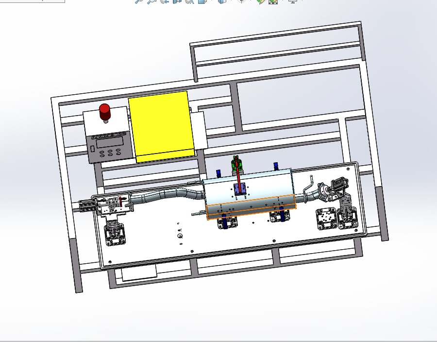 汽车生产线夹具3D模型图纸 Solidworks设计
