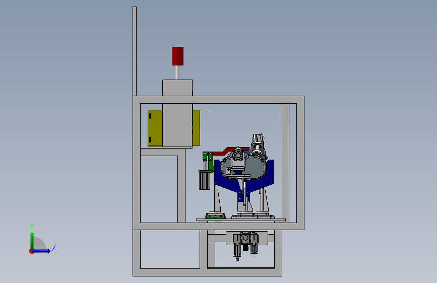 汽车生产线夹具3D模型图纸 Solidworks设计 左侧视图