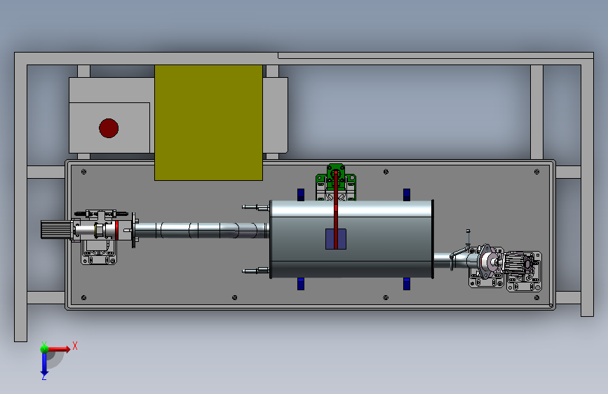 汽车生产线夹具3D模型图纸 Solidworks设计 俯视图