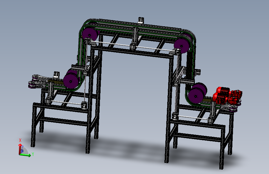 龙门式夹持提升机3D模型 Solidworks设计