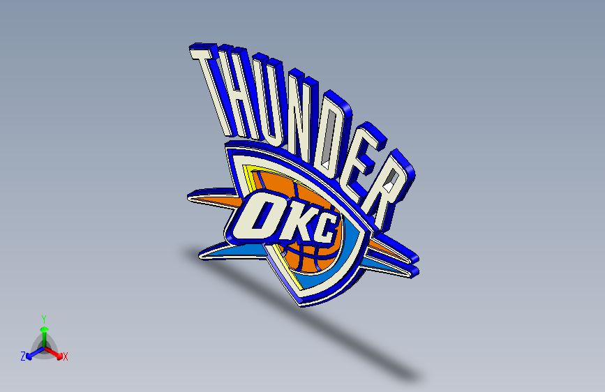 17-NBA球队logo Oklahoma City Thunder