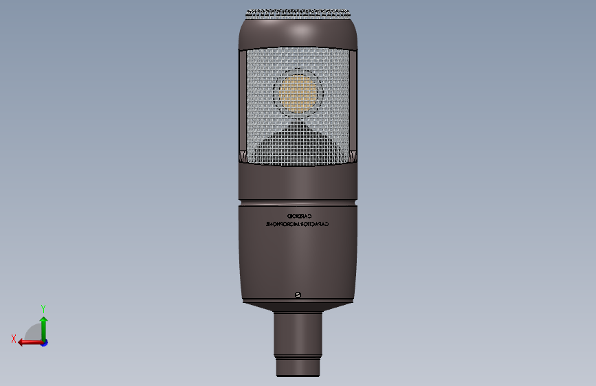 02-麦克风 large-diaphragm-condenser-microphone SW STP_SOLIDWORKS 2014_模型图纸 ...