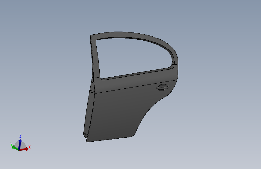 18-车门 公交车门 swift-car-door-shape-design-1 4 STP IGS SW STL CATIA