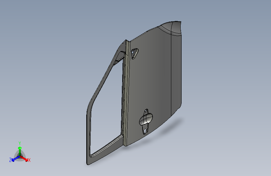 13-车门 公交车门 car-front-door-panel-1 1 STP CATIA