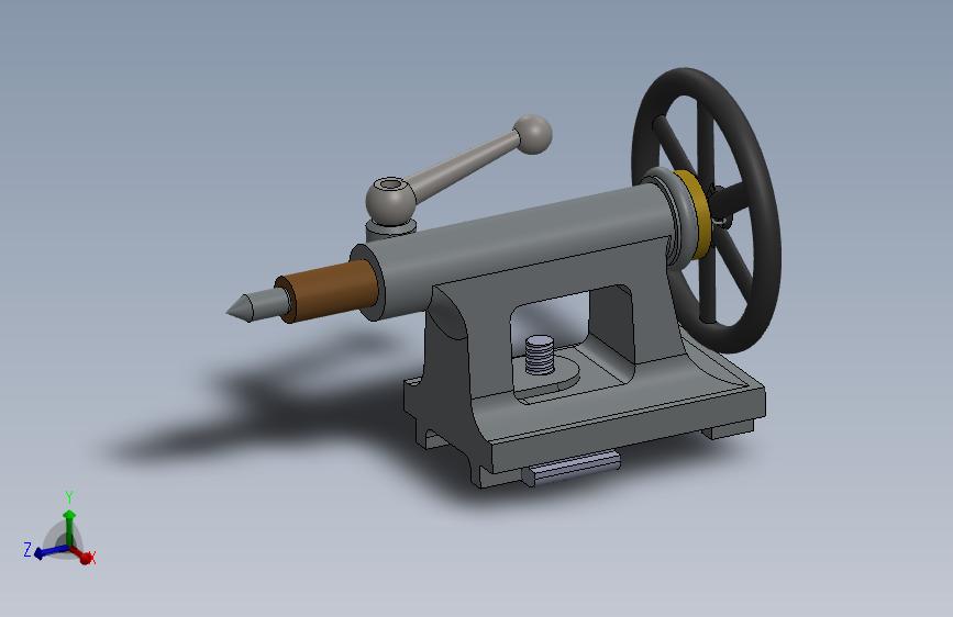 39-车床尾座支撑固定 lathe-tailstock-5 1 SW
